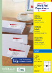 AVERY Zweckform étiquettes adresses, 63,5 x 29,6 mm