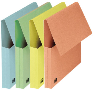 FAST Pochette document à soufflet, A4, carton, bleu pastel