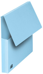 FAST Pochette document à soufflet, A4, carton, bleu pastel