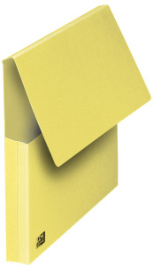 FAST Pochette document à soufflet, A4, carton, jaune pastel