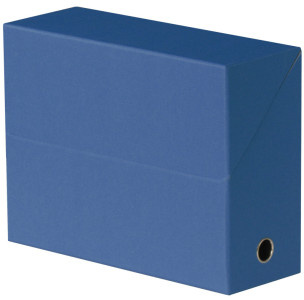FAST Boîte transfert, format A4, reliure carton, bleu foncé