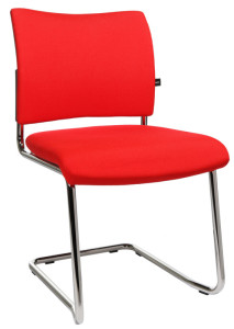 chaise visiteur topstar « Visite 20 coussin », bordeaux