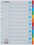 Esselte intercalaires en carton, unis, A4, 10 positions, en