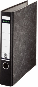 LEITZ Classeur marbré nuageux, 180 dégrés, A4, 80 mm, noir