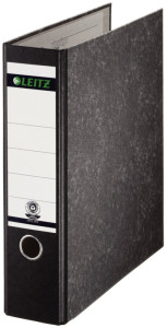 LEITZ Classeur marbré nuageux, 180 dégrés, A4, 80 mm, noir