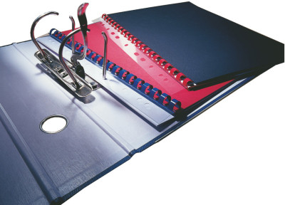 LEITZ bandes relieuses pour A4, 21 trous, transparent, 300