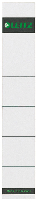 LEITZ étiquette pour dos de classeur, 32 x 190 mm, carton,