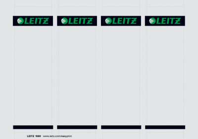 LEITZ Etiquette pour dos de classeur, 56 x 190 mm, carton