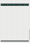 LEITZ étiquette pour dos de classeur, 39 x 285 mm, long,