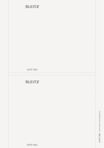 LEITZ étiquette pour dos de classeur, 176 x 146 mm, gris