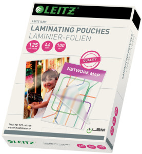 LEITZ Pochette de plastification, A3, brillante, 200 mic