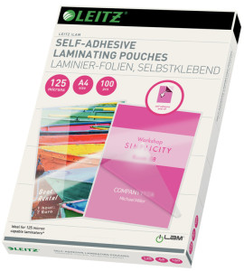 LEITZ Pochette de plastification, A4, autocollant, 250 mic