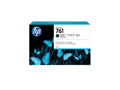HP : Cartouche encre No 761 400ML MATTE NOIR DesignJet