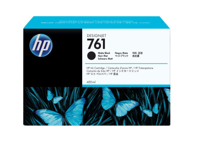HP : Cartouche encre No 761 400ML MATTE NOIR DesignJet