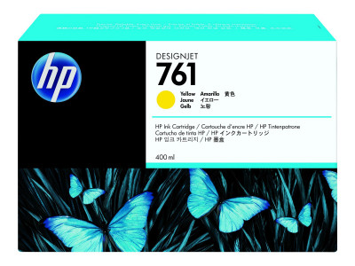 HP : Cartouche encre No 761 400ML JAUNE DesignJet