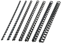 LEITZ Baguette de reliure plastique, diamètre: 12 mm, noir