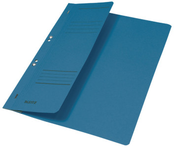 LEITZ chemise à oeillet, carton manille, format A4, bleu,