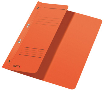 LEITZ chemise à oiellet, carton manille, format A4, orange,