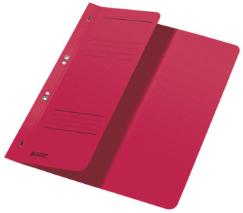 LEITZ chemise à oeillet, carton manille, format A4, rouge,
