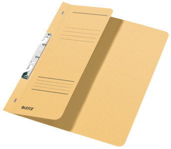 LEITZ Chemise à crochets, format A4, carton manilla, gris