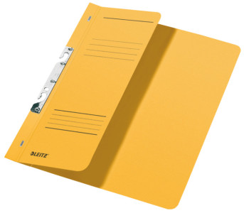 LEITZ Chemise à crochets, format A4, carton manilla, gris