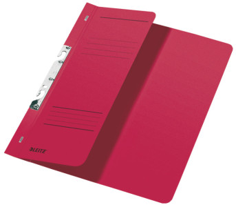 LEITZ Chemise à crochets, format A4, carton manilla, gris