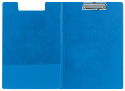 LEITZ Porte-bloc à pince avec rabat, A4, couverture PP, bleu