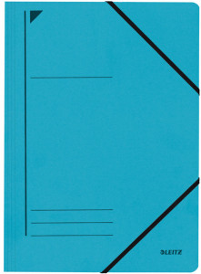 LEITZ Chemise à élastique, format A4, carton robuste coloré