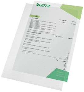 LEITZ Pochette transparente Standard, A5, PP, granuleux,