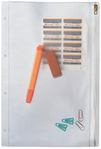 LEITZ pochette à fermeture éclair, format A4, PVC, granuleux