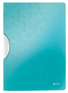 LEITZ Chemises WOW ColorClip, format A4,en pp, bleu glacier