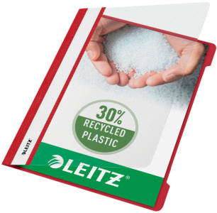 LEITZ Chemise à lamelle Standard, format A5, en PVC, bleu