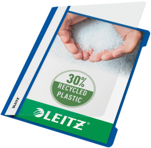 LEITZ Chemise à lamelle Standard, format A5, en PVC, bleu