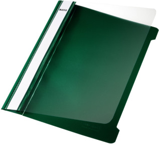 LEITZ Chemise à lamelle Standard, format A5, PVC, vert,