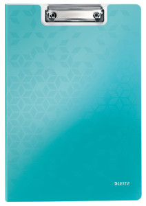 LEITZ porte-bloc à rabat WOW, format A4, polyfoam, bleu