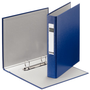 LEITZ Classeur à anneaux standard A5, bleu mécanisme à 2 anneaux