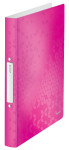 LEITZ Classeur à anneaux WOW, A4, pp, rose-métallique, 4