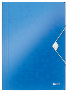 LEITZ chemise à élastique WOW, format A4, pp, bleu
