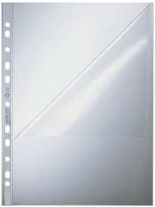 LEITZ Pochette perforée, A4, PP, granuleux, 0,13 mm,