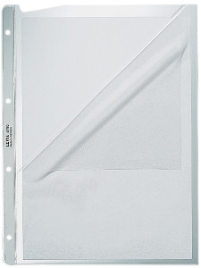 LEITZ Pochette perforée, A4, en PP, granuleux, 0,12 mm,