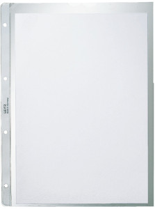 LEITZ Pochette perforée, A4, en PP, 0,09 mm, granuleux,
