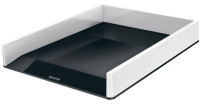 LEITZ Corbeille de courrier WOW Duo Colour, format A4, blanc