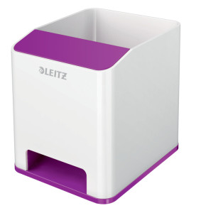 LEITZ Pot à crayons Sound WOW Duo Colour, 2 compartiments,