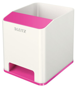 LEITZ Pot à crayons Sound WOW Duo Colour, 2 compartiments,