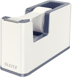 LEITZ Dévidoir de table WOW Duo Colour, équipé, blanc