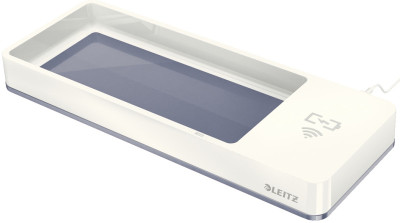 LEITZ Plumier WOW Duo Colour, chargeur à induction, blanc