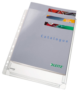 LEITZ pochette perforée Standard Maxi, format A4, en PVC,