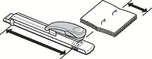 Agrafeuse long-bras B15 - Capacité 25 feuilles