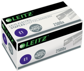 LEITZ Agrafes E2, zingué, contenu: 2.500 pièces