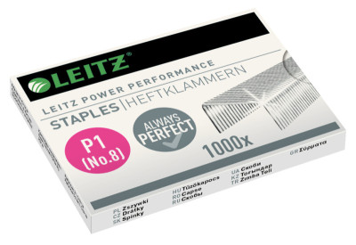 LEITZ agrafes, No 25/10, zinguées, contenu: 1.000 pièces